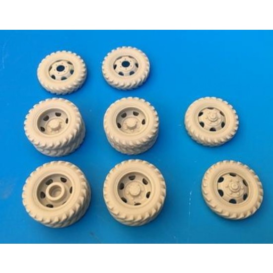 1/35 GMC Early Pattern Tyres and Wheels Set