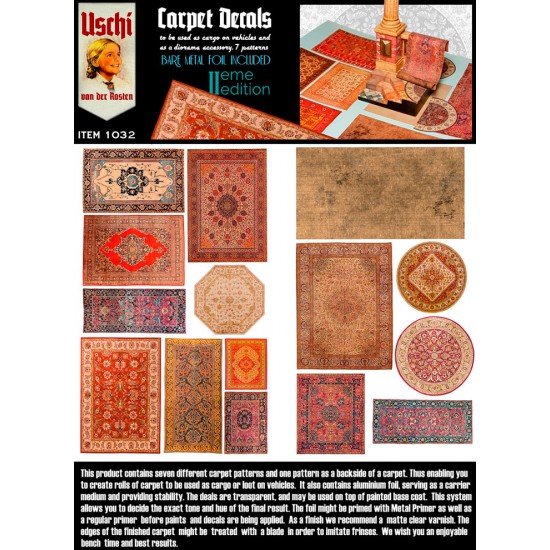Carpet Decal V2 Smaller Carpets (14 different patterns)