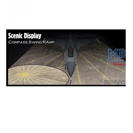 1/48 Diorama Scenic Display - Compass Swing Ramp for Props/Jets (Circular, 2pcs)