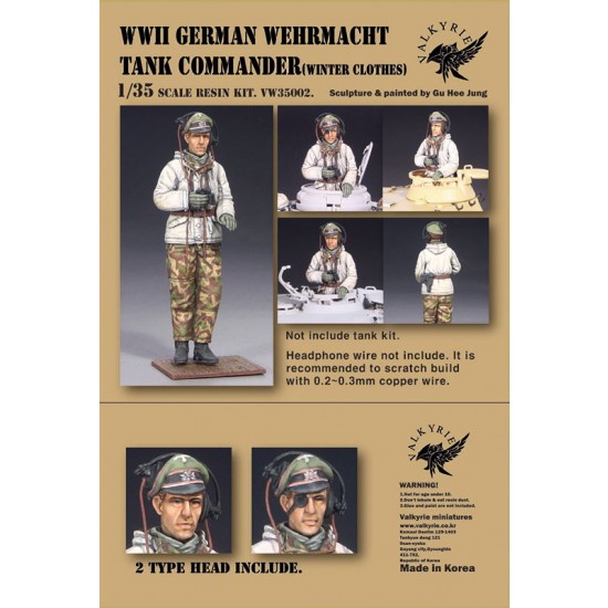 1/35 WWII German Wehrmacht Tank Commander #Winter Clothes