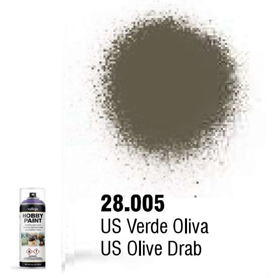 Hobby Paint Spray - AFV Colour #US Olive Drab (400ml)