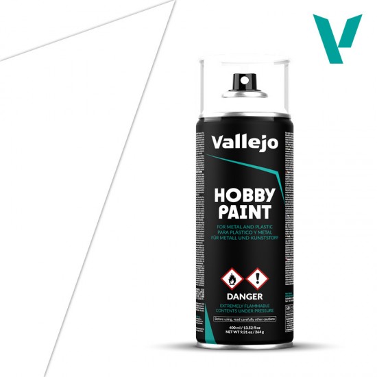 Vallejo: Primer Spray - White (400ml)