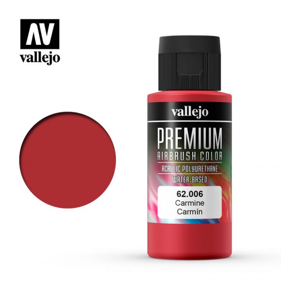 Acrylic Airbrush Paint - Premium Colour #Carmine (60ml)
