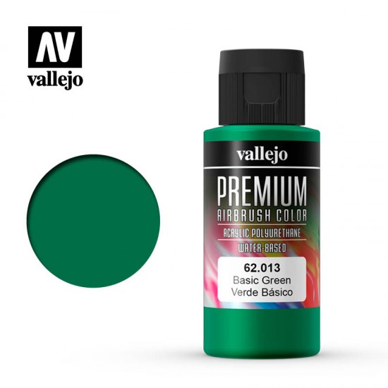Premium Colour Acrylic Paint -  Basic Green (60ml)