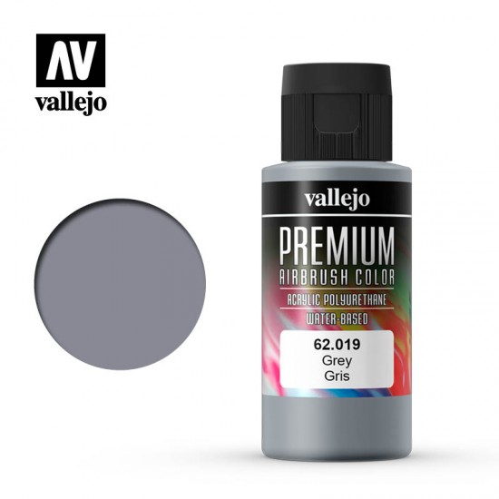 Acrylic Airbrush Paint - Premium Colour #Grey (60ml)