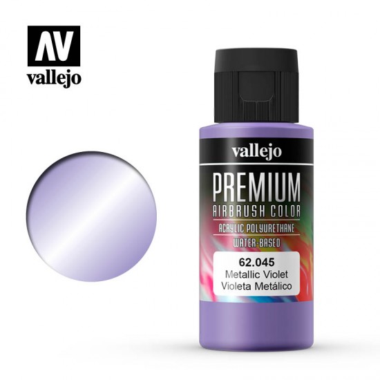 Acrylic Airbrush Paint - Premium Colour #Metallic Violet (60ml)