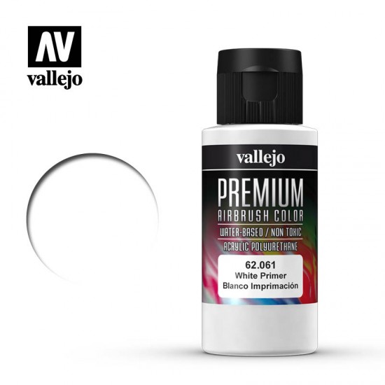Premium Acrylic Polyurethane Colour White Primer (60ml)