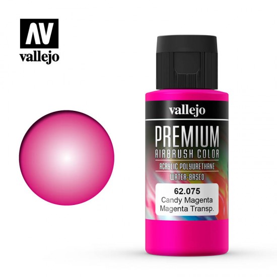 Acrylic Airbrush Paint - Premium Colour #Candy Magenta (60ml)