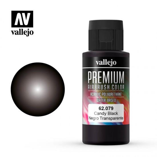 Acrylic Airbrush Paint - Premium Colour #Candy Black (60ml)