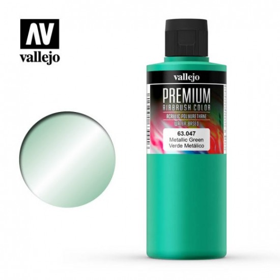 Acrylic Airbrush Paint for RC - Premium Colour #Metallic Green (200ml/6.76 fl.oz)