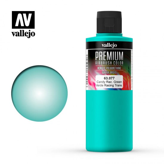 Acrylic Airbrush Paint for RC - Premium Colour #Candy Racing Green (200ml/6.76 fl.oz)