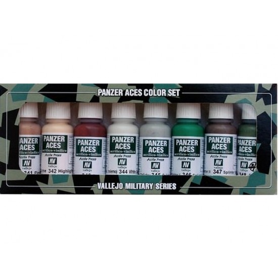 Model Colour Paint Set - Panzer Aces No.6 (x8) #70129