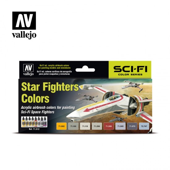 Model Sci-fi Acrylic Paint Set - Star Fighters Colours (8 x 17ml)