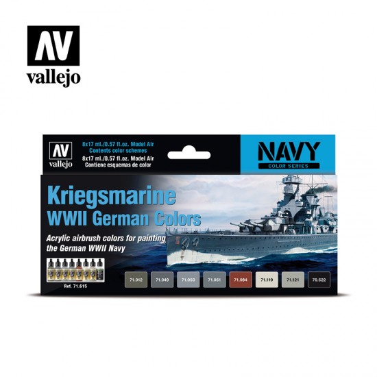 Navy Acrylic Paint Set - WWII German Kriegsmarine (8 x 17ml)