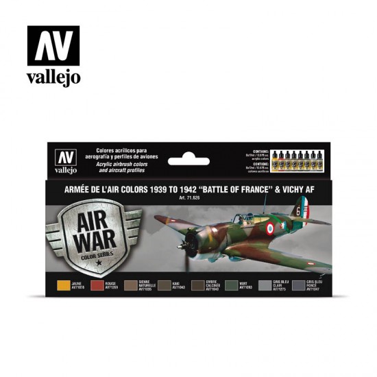 Model Air Acrylic Paint Set - Armee de l'Air 1939-1942 "Battle of France" & Vichy AF