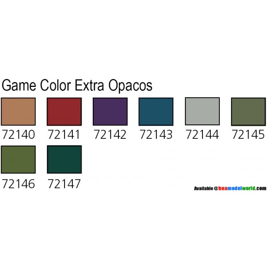 Game Colour Paint Set - Extra Opaque (8 x 17ml)