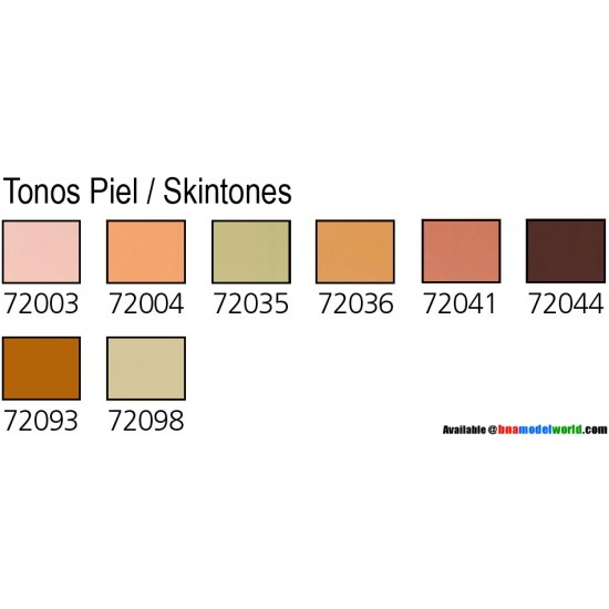Game Colour Paint Set - Skintones (8 x 17ml)