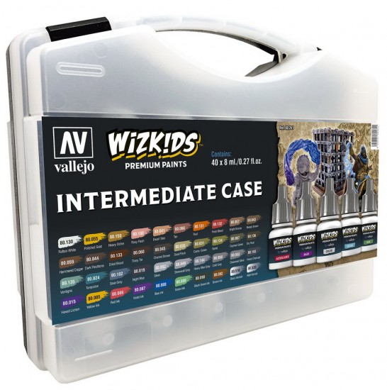 Acrylic Paint Set - Wizkids Intermediate Case (40x 8ml/0.27fl.oz.)