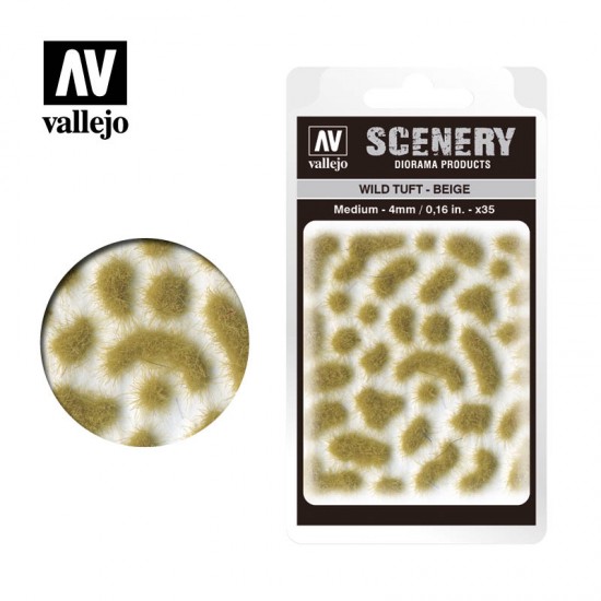 Wild Tuft - Beige (medium: 5mm/0.20in, 35pcs)