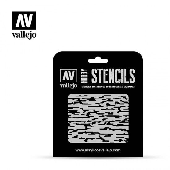Masking Stencils for 1/35, 1/32 Modern AFV & Aircraft Pixelated Camouflage