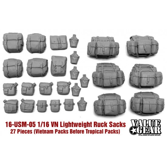 1/16 Vietnam Lightweight Rucksacks (Packs and Canteens)