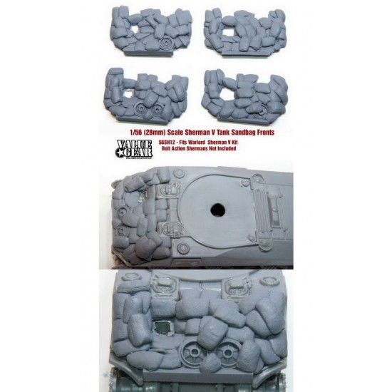 1/56 Sherman V Sandbag Fronts for Warlord Kits (4pcs)