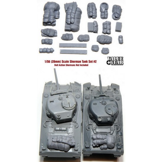 1/56 Allied Sherman Stowage Set #2 for Bolt Action Tanks