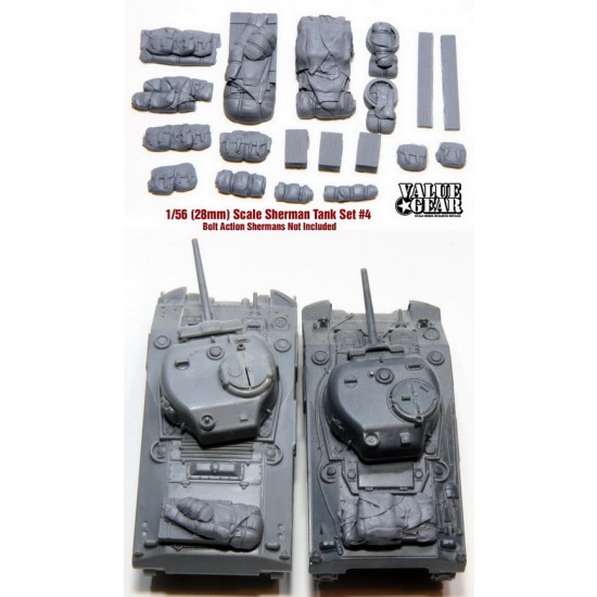 1/56 Allied Sherman Stowage Set #4 for Bolt Action Tanks