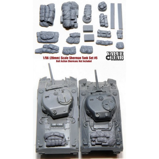 1/56 Allied Sherman Stowage Set #5 for Bolt Action Tanks