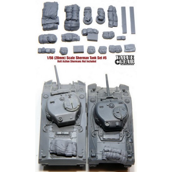 1/56 Allied Sherman Stowage Set #6 for Bolt Action Tanks