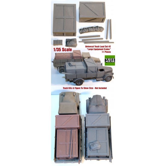 1/35 Universal Truck Load Set #2 - Large Equipment Crates (11pcs) 