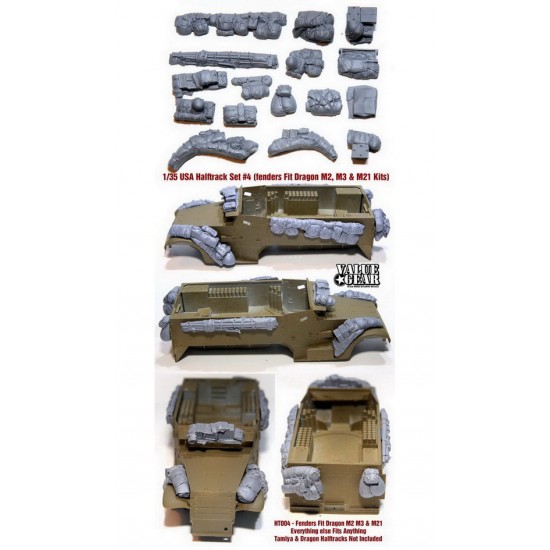 1/35 US Halftrack Stowage Set #4 for Dragon M2 M3 and M21 kits