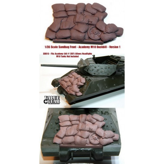 1/35 M10 Tank Destroyer Sandbag Fronts V1 for Academy kits