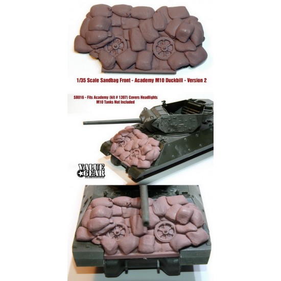 1/35 M10 Tank Destroyer Sandbag Fronts V2 for Academy kits