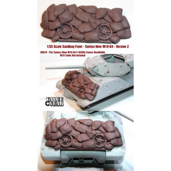 1/35 M10 Tank Destroyer Sandbag Fronts V2 for Tamiya kits