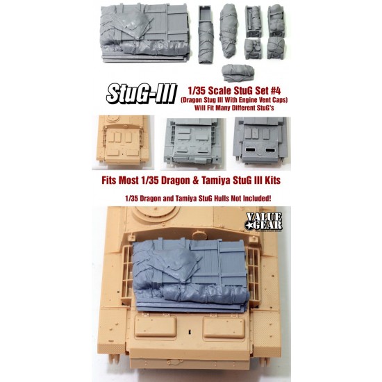 1/35 StuG III Stowage Set #4 for Dragon/Tamiya Hulls w/Engine Vent Caps kits