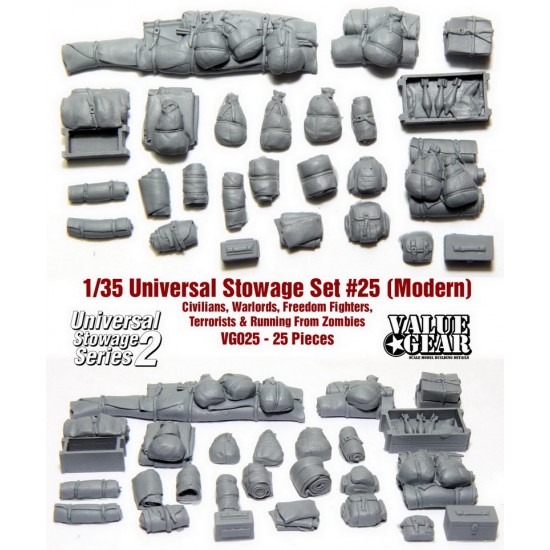 1/35 Modern Universal Series 2: Tents & Tarps #25 (25pcs)
