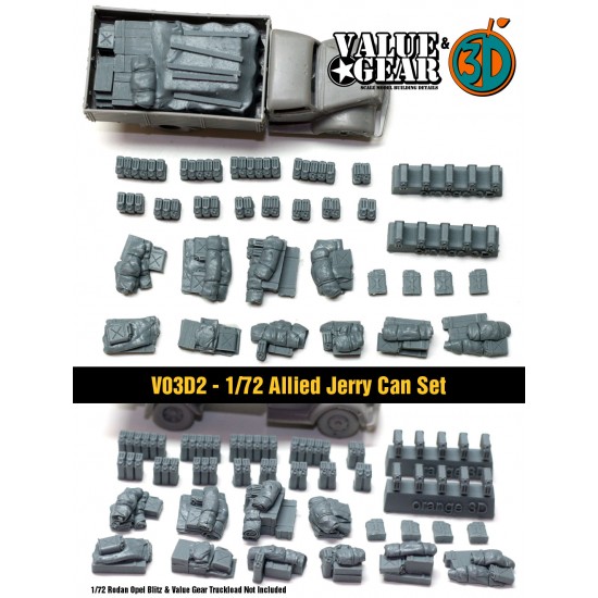 1/72 Allied Jerrycan Set (37 pieces)