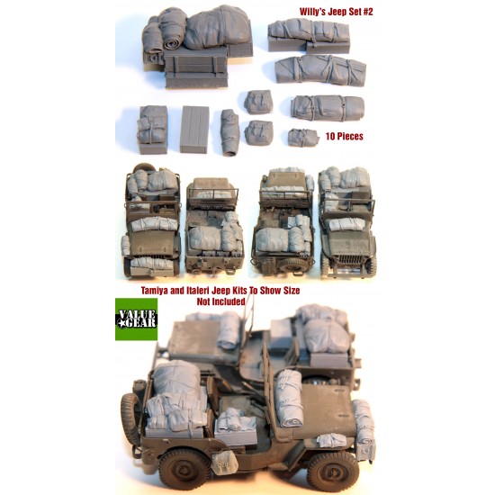1/35 Willy's Jeep Load Set #2 for Italeri/Tamiya kits (10pcs)