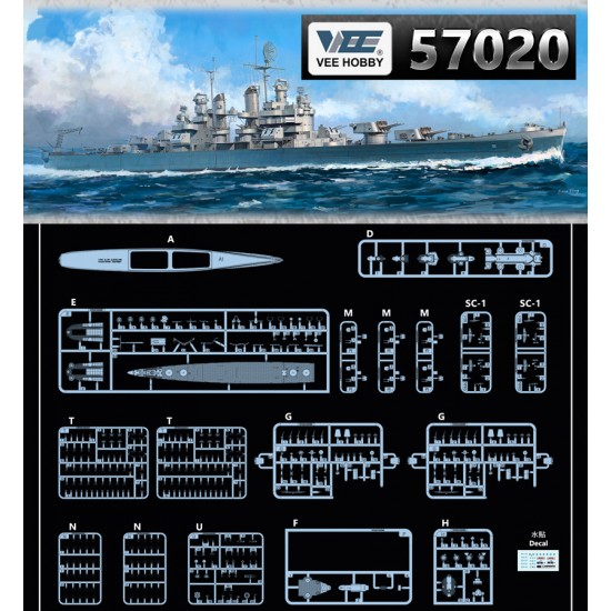 1/700 USS Cleveland CL-55 1945 [Standard Edition]