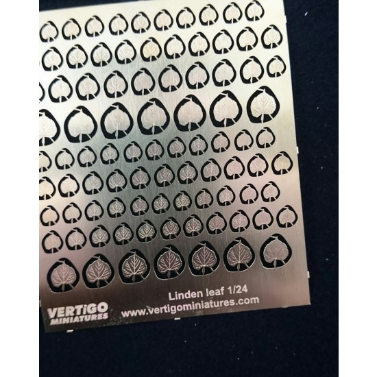 1/24 Linden Leaves Photo-etched Sheet (90pcs)