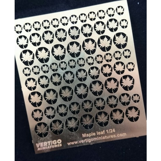1/24 Maple Leaves Photo-etched Sheet (72pcs)