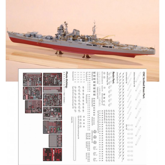 1/350 Japanese Cruiser Tone Detail Set for Tamiya kits #78024
