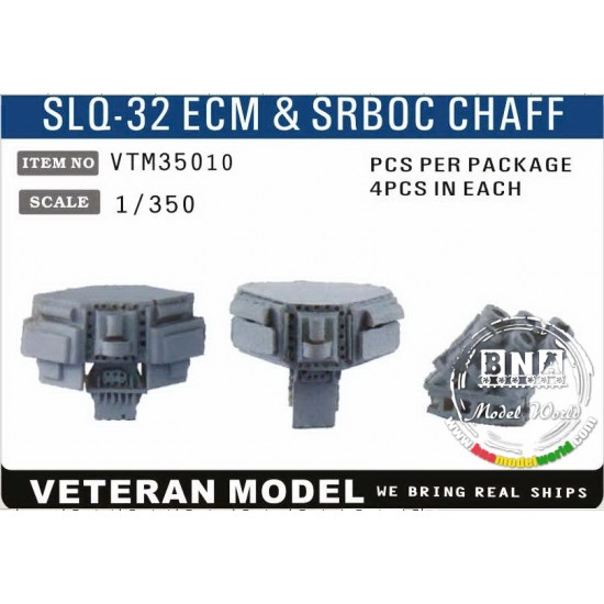 1/350 Modern US SLQ-32 ECM & SRBOC Chaff