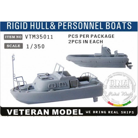 1/350 Modern US Rigid Hull & Personnel Boats