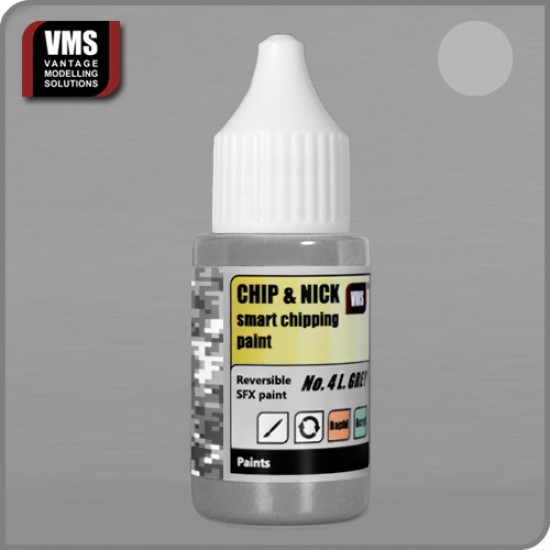 Chip & Nick paint No.4 Light Grey (20ml, reversible SFX paint)