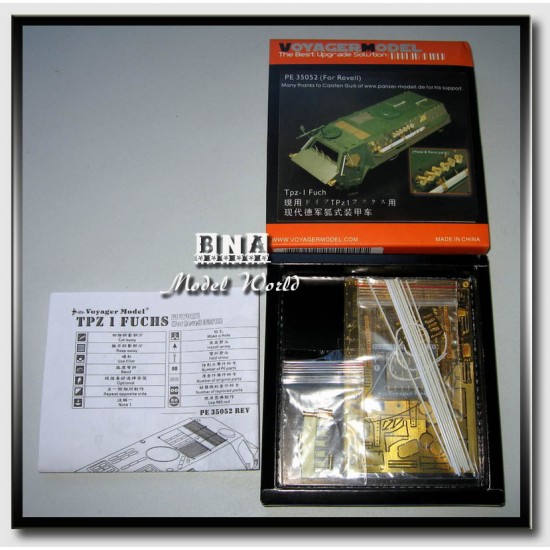 Photoetch for 1/35 Modern German TPZ-1 Fuchs for Revell kit