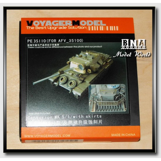 Upgrade Set for 1/35 Centurion MK 5/1 with Skirts for AFV Club kit #35100