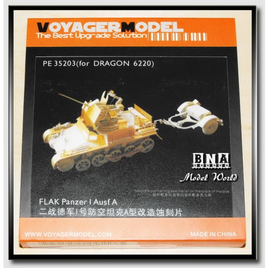 Upgrade Set for 1/35 German Flakvierling Panzer I Ausf.A for Dragon kit #6220