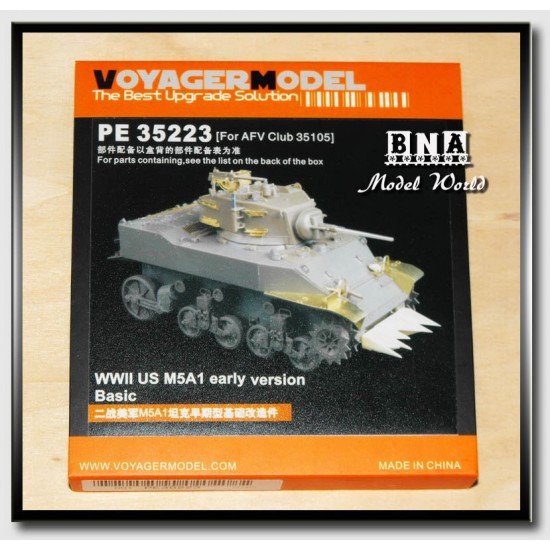 Upgrade Set for 1/35 WWII US M5A1 [Early] for AFV Club kit #35105